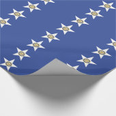 Patriottisch verpakkingspapier Vlag van Houston Cadeaupapier (Hoek)