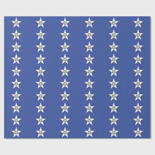 Patriottisch verpakkingspapier Vlag van Houston Cadeaupapier (Vlak)