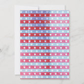 Patriottisch vervaagde Amerikaanse vlag rood, wit Kaart (Achterkant)