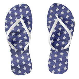 Patriottisch Vierde juli Amerikaanse Stars Teenslippers