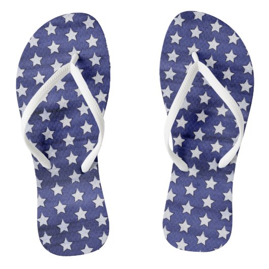 Patriottisch Vierde juli Amerikaanse Stars Teenslippers (Voetbed)