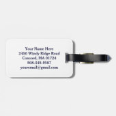 Patriottisch Vierde juli Amerikaanse Vlag Aangepas Bagagelabel (Achterkant horizontaal)