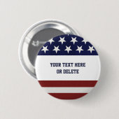Patriottisch Vierde juli Amerikaanse Vlag Aangepas Ronde Button 5,7 Cm (Voorkant /achterkant)