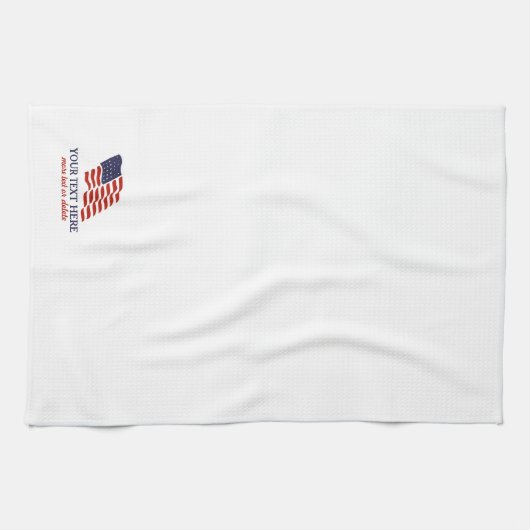 Patriottisch Vierde juli Amerikaanse Vlag Aangepas Theedoek (Horizontaal)