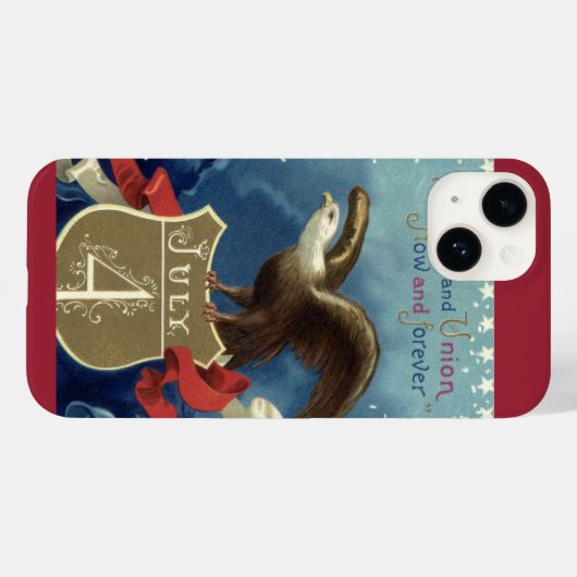  Patriottisch Vierde juli, Eagle met sterren Case-Mate iPhone Case (Achterkant (horizontaal))