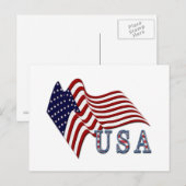 Patriottisch Vlag Briefkaart (Voorkant / Achterkant)