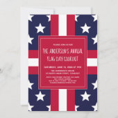 Patriottisch, Vlag Dag, Zomer Partij, Uitnodiging (Voorkant)