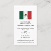patriottisch | VLAG MEXICO | Foto Visitekaartje (Voorkant)