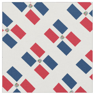 Patriottisch: Vlag op Dominicaanse Republiek Stof