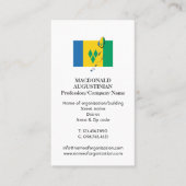 patriottisch | VLAG ST VINCENT | Foto Visitekaartj Visitekaartje (Voorkant)