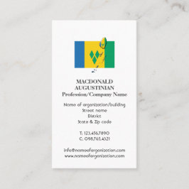 patriottisch | VLAG ST VINCENT | Foto Visitekaartj Visitekaartje