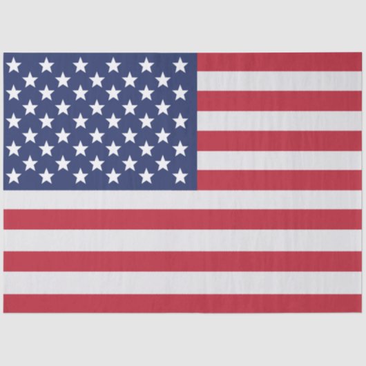 Patriottisch Vlag Tissue Paper van de VS – Amerika Tissuepapier (Voorkant)