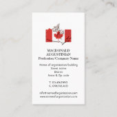 patriottisch | VLAG VAN CANADA | Foto Visitekaartj Visitekaartje (Voorkant)