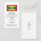 patriottisch | VLAG VAN GRENADA | Foto Visitekaart Visitekaartje (Voorkant / Achterkant)