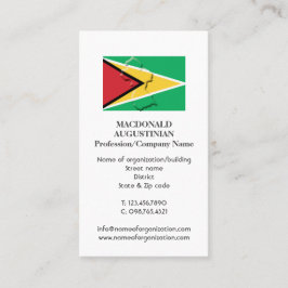 patriottisch | VLAG VAN GUYANA | Foto Visitekaartj Visitekaartje