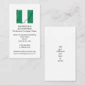 patriottisch | VLAG VAN NIGERIA | Foto Visitekaart Visitekaartje (Voorkant / Achterkant)