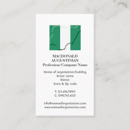 patriottisch | VLAG VAN NIGERIA | Foto Visitekaart Visitekaartje