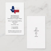 patriottisch | VLAG VAN TEXAS | Foto Visitekaartje (Voorkant / Achterkant)
