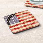 Patriottisch vlaggenmargeteken drankjes onderzetter (Linkerzijde)