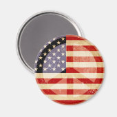 Patriottisch vlaggenmargeteken magneet (Voorkant / Achterkant)