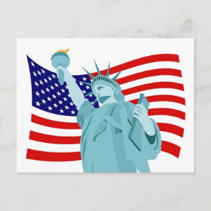 Patriottisch vlaggenontwerp briefkaart