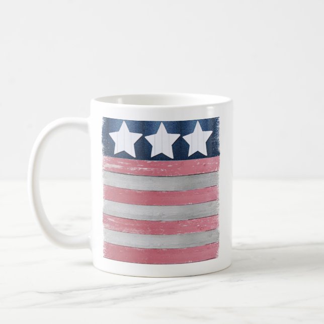 Patriottisch vlaggenontwerp koffiemok (Links)