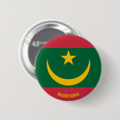 Patriottisch vlaggenstaatvaartuig van Mauritanië Ronde Button 5,7 Cm (Voorkant /achterkant)