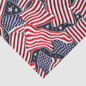 Patriottisch vlagpatroon tissuepapier (Detail)