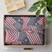 Patriottisch vlagpatroon tissuepapier (Geschenk)