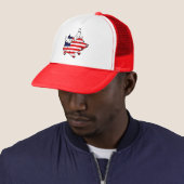 patriottisch vliegend varken trucker pet (In situ)