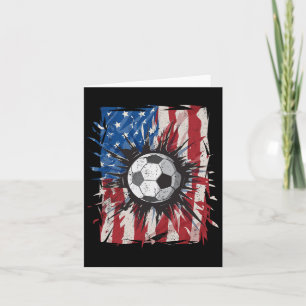 Patriottisch voetbal 4 juli Mannen Amerikaanse vla Kaart
