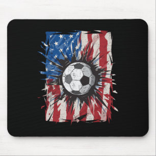 Patriottisch voetbal 4 juli Mannen Amerikaanse vla Muismat