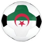 Patriottisch Voetbal met Algerijnse vlag (Gedraaid)