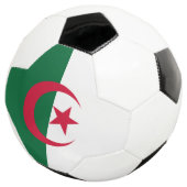 Patriottisch Voetbal met Algerijnse vlag (Drie kwart)