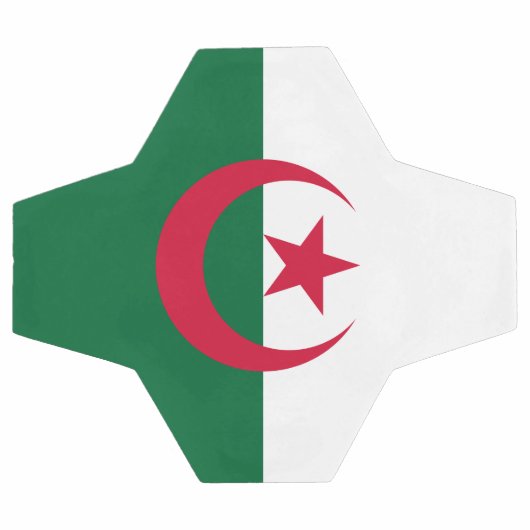 Patriottisch Voetbal met Algerijnse vlag (Enkel)