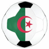 Patriottisch Voetbal met Algerijnse vlag (Voorkant)