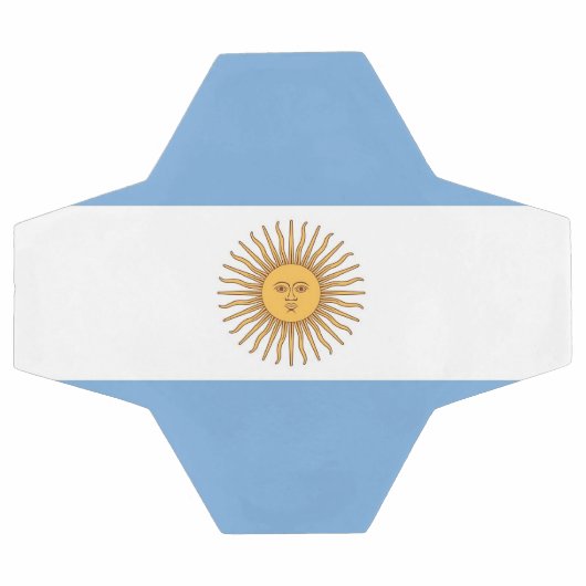 Patriottisch Voetbal met Argentijnse vlag (Enkel)