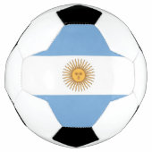 Patriottisch Voetbal met Argentijnse vlag (Voorkant)
