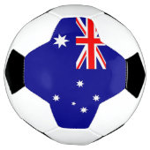 Patriottisch Voetbal met Australische vlag (Gedraaid)