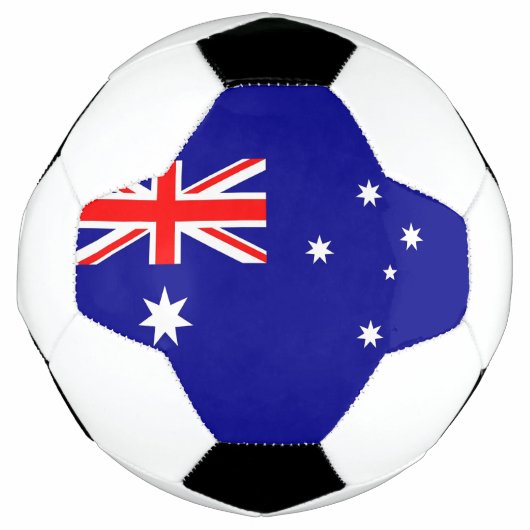 Patriottisch Voetbal met Australische vlag (Voorkant)