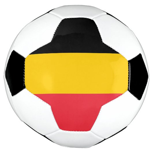 Patriottisch Voetbal met Belgische vlag (Gedraaid)