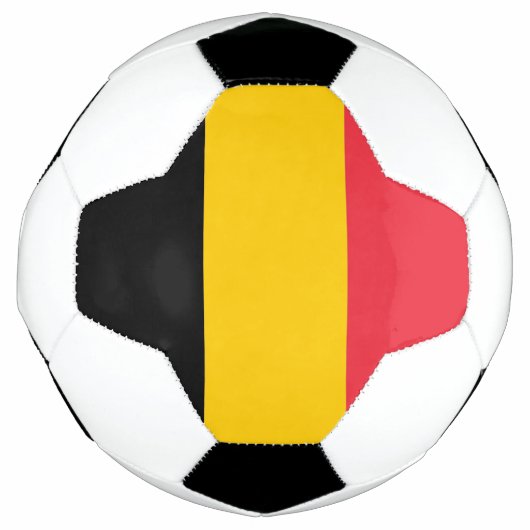 Patriottisch Voetbal met Belgische vlag (Voorkant)