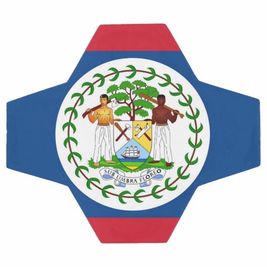 Patriottisch Voetbal met Belize vlag (Enkel)