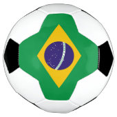 Patriottisch Voetbal met Braziliaanse vlag (Gedraaid)