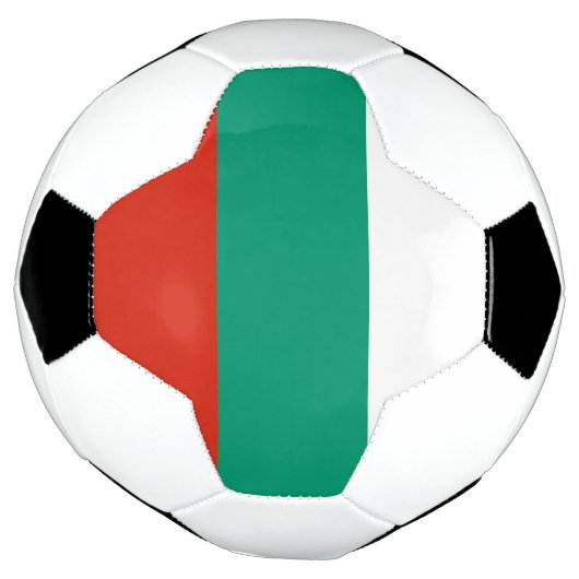 Patriottisch Voetbal met Bulgaarse vlag (Gedraaid)