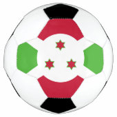 Patriottisch Voetbal met Burundese vlag (Voorkant)