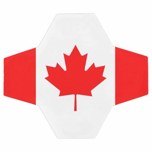 Patriottisch Voetbal met Canadese vlag (Enkel)