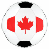 Patriottisch Voetbal met Canadese vlag (Voorkant)