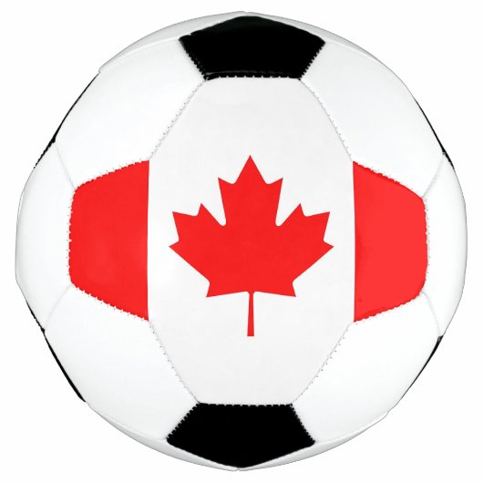 Patriottisch Voetbal met Canadese vlag (Voorkant)