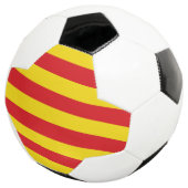 Patriottisch Voetbal met Catalaanse vlag (Drie kwart)